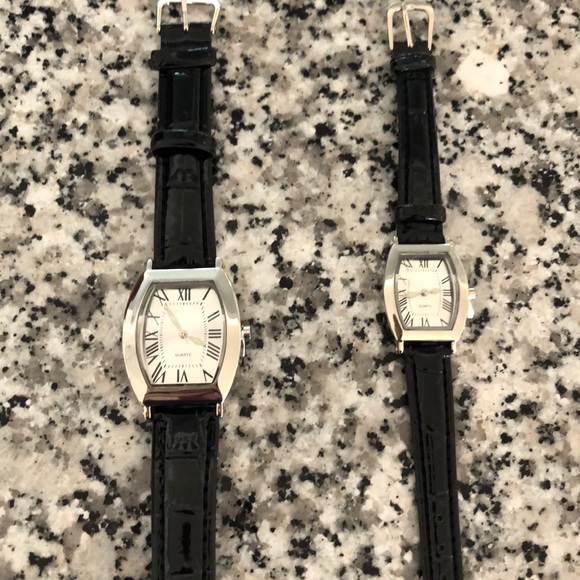Genuine Leather Watch Pair - Picture 2 of 3